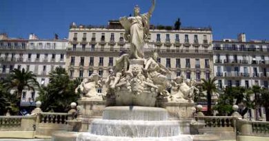 Photo d'une fontaine à Toulon