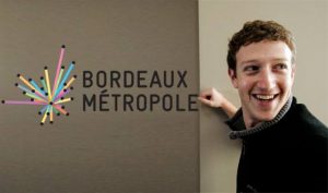 MARK zuckerberg "like" Bordeaux Métropole