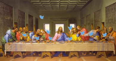 La Cène (Leonard de Vinci) qui tweete