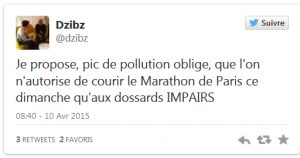 Les péages urbains tweet 2