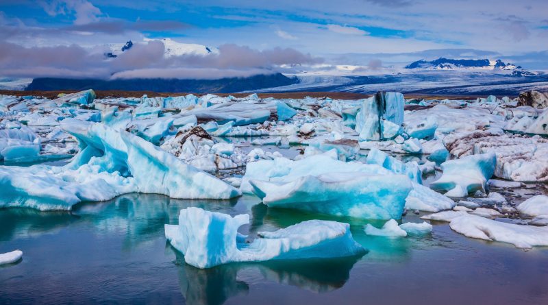 Photo représentant la banquise menacée par le réchauffement climatique