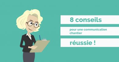 Infographie des 8 conseils pour réussir votre communication chantier