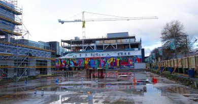 Photo représentant un chantier de construction à Christchurch