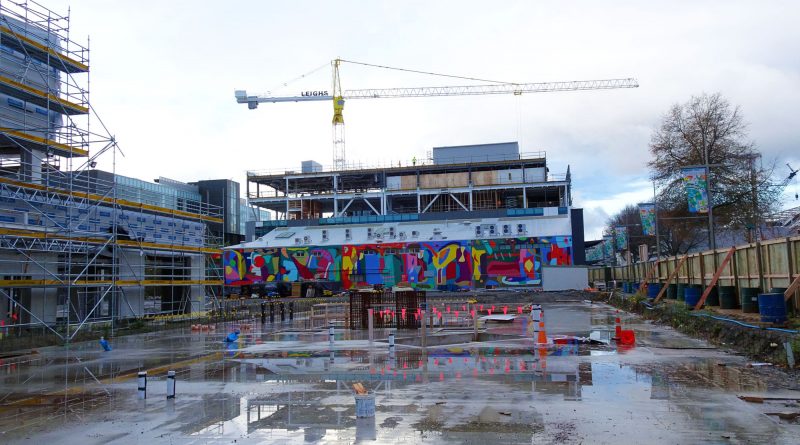 Photo représentant un chantier de construction à Christchurch