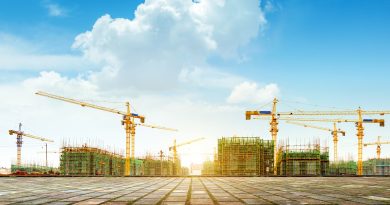 Photo représentant la construction d'un quartier