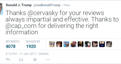 Capture écran d'un tweet attribué à Donald Trump