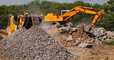 Photo de gravats sur un chantier